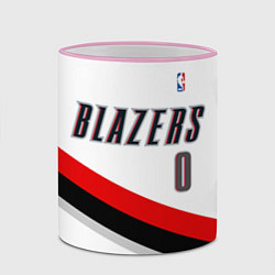 Кружка 3D Portland Trail Blazers 0, цвет: 3D-розовый кант — фото 2