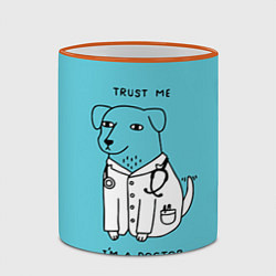 Кружка 3D Trust me, цвет: 3D-оранжевый кант — фото 2