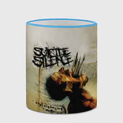 Кружка 3D Suicide Silence: The cleansing, цвет: 3D-небесно-голубой кант — фото 2