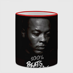 Кружка 3D Dr. Dre: 100% Beats, цвет: 3D-красный кант — фото 2