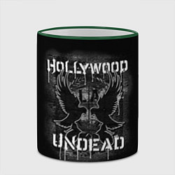 Кружка 3D Hollywood Undead: LA, цвет: 3D-зеленый кант — фото 2