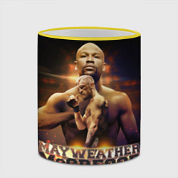 Кружка 3D Mayweather vs McGregor, цвет: 3D-желтый кант — фото 2