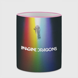 Кружка 3D Imagine Dragons, цвет: 3D-розовый кант — фото 2