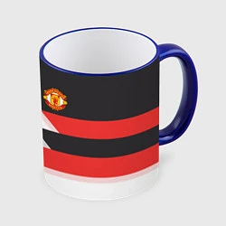 Кружка 3D Manchester United: Stipe, цвет: 3D-синий кант
