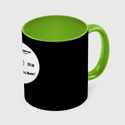 Кружка 3D SOAD: Steal this album, цвет: 3D-белый + светло-зеленый