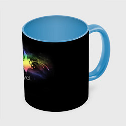 Кружка 3D Pink Floyd Logo, цвет: 3D-белый + небесно-голубой