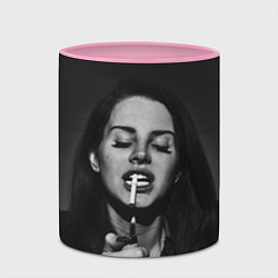 Кружка 3D Lana Del Rey, цвет: 3D-белый + розовый — фото 2