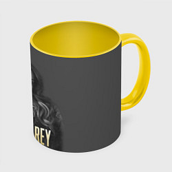 Кружка 3D Lana Del Rey: Sex, цвет: 3D-белый + желтый
