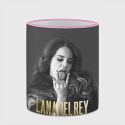 Кружка 3D Lana Del Rey: Sex цвета 3D-розовый кант — фото 2