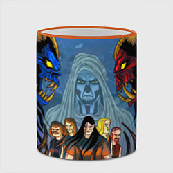 Кружка 3D Dethklok: Heroes, цвет: 3D-оранжевый кант — фото 2