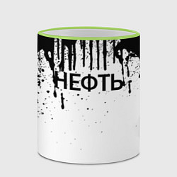 Кружка 3D Нефть, цвет: 3D-светло-зеленый кант — фото 2