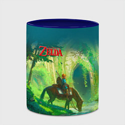 Кружка 3D The Legend of Zelda, цвет: 3D-белый + синий — фото 2