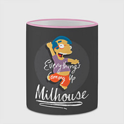Кружка 3D Milhouse, цвет: 3D-розовый кант — фото 2