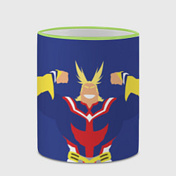 Кружка 3D Моя геройская академия, цвет: 3D-светло-зеленый кант — фото 2