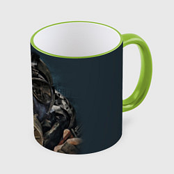 Кружка 3D STALKER: Mask, цвет: 3D-светло-зеленый кант