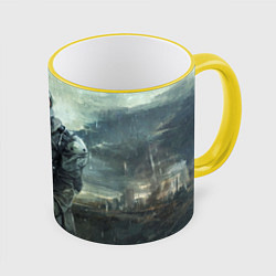 Кружка 3D STALKER, цвет: 3D-желтый кант