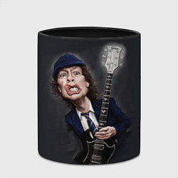 Кружка 3D AC/DC: Guitarist, цвет: 3D-белый + черный — фото 2