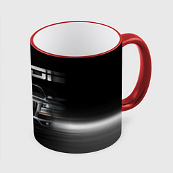 Кружка 3D Audi Q7 скорость, цвет: 3D-красный кант