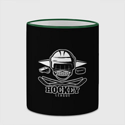 Кружка 3D Hockey League, цвет: 3D-зеленый кант — фото 2