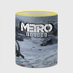 Кружка 3D Metro Exodus, цвет: 3D-желтый кант — фото 2