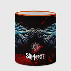 Кружка 3D Slipknot руки зомби, цвет: 3D-оранжевый кант — фото 2