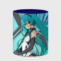 Кружка 3D Miku1, цвет: 3D-белый + синий — фото 2