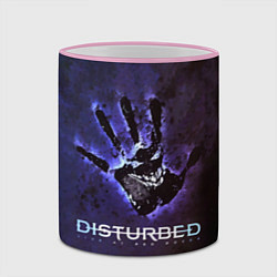 Кружка 3D Disturbed: Live at red rocks, цвет: 3D-розовый кант — фото 2