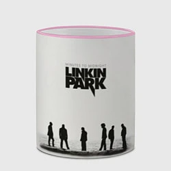 Кружка 3D Группа Linkin Park, цвет: 3D-розовый кант — фото 2