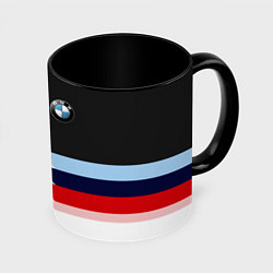 Кружка 3D BMW M SPORT, цвет: 3D-белый + черный
