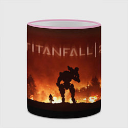 Кружка 3D Titanfall, цвет: 3D-розовый кант — фото 2