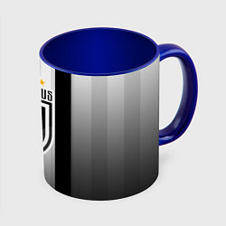 Кружка 3D Juventus FC: New logo, цвет: 3D-белый + синий