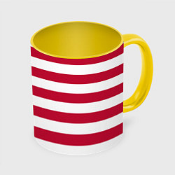 Кружка 3D USA Flag, цвет: 3D-белый + желтый
