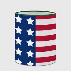 Кружка 3D USA Flag, цвет: 3D-зеленый кант — фото 2