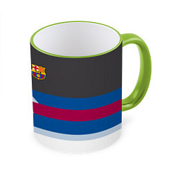 Кружка 3D Barcelona FC: White style, цвет: 3D-светло-зеленый кант