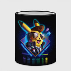 Кружка 3D Retro Pikachu, цвет: 3D-черный кант — фото 2