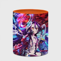 Кружка 3D No Game No Life Zero, цвет: 3D-белый + оранжевый — фото 2