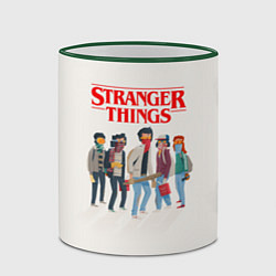 Кружка 3D Stranger Things Friends, цвет: 3D-зеленый кант — фото 2