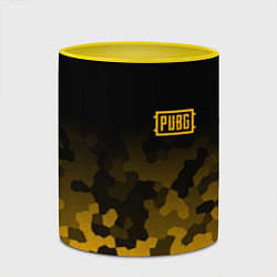 Кружка 3D PUBG: Military Honeycomb, цвет: 3D-белый + желтый — фото 2