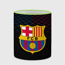 Кружка 3D FC Barcelona Lines, цвет: 3D-светло-зеленый кант — фото 2