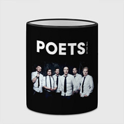 Кружка 3D Poets of the Fall - poster, цвет: 3D-черный кант — фото 2