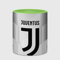 Кружка 3D FC Juventus: Silver Original, цвет: 3D-белый + светло-зеленый — фото 2