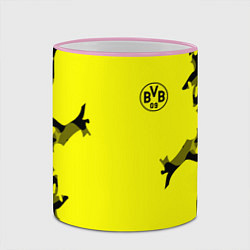 Кружка 3D FC Borussia Dortmund: Yellow Original, цвет: 3D-розовый кант — фото 2