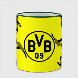 Кружка 3D FC Borussia Dortmund: Yellow & Black, цвет: 3D-зеленый кант — фото 2
