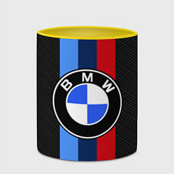 Кружка 3D BMW SPORT, цвет: 3D-белый + желтый — фото 2