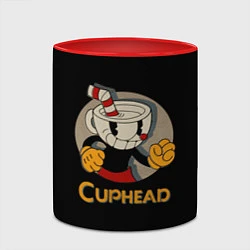 Кружка 3D Cuphead: Mugman, цвет: 3D-белый + красный — фото 2