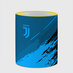 Кружка 3D FC Juventus: Blue Original, цвет: 3D-желтый кант — фото 2