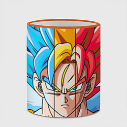 Кружка 3D Colour Goku, цвет: 3D-оранжевый кант — фото 2