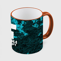 Кружка 3D Даниил в стиле Minecraft, цвет: 3D-оранжевый кант