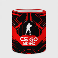 Кружка 3D CS:GO - Денис, цвет: 3D-красный кант — фото 2