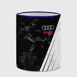 Кружка 3D Audi: Black Poly, цвет: 3D-синий кант — фото 2